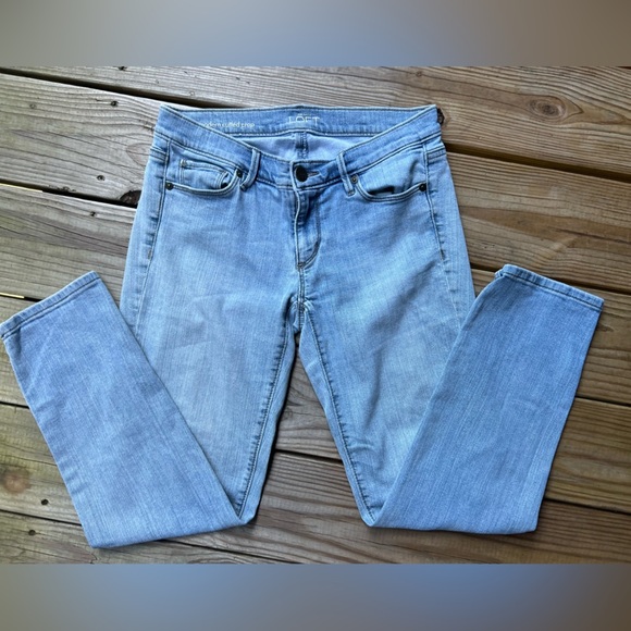 Ann Taylor Loft Modern Cuffed Cropped Jeans - Womens size 4/27 - Picture 1 of 9